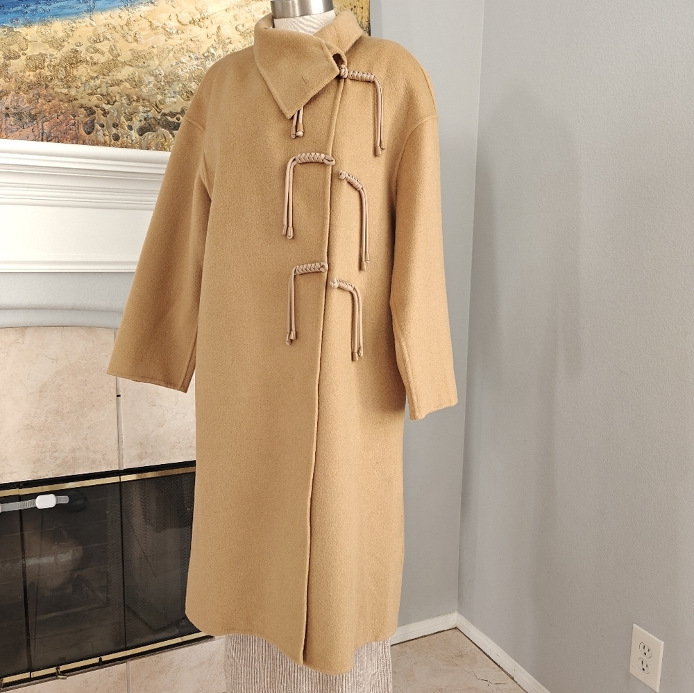 Women's Tan Toggle Coat
